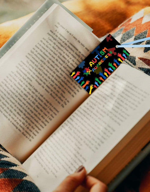 Load image into Gallery viewer, HUGAUTISM 180 Pcs Autism Awareness Calming Sensory Bookmarks Multicolor
