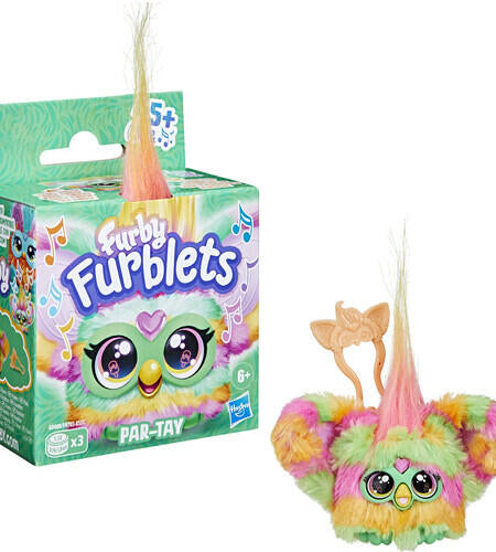 [Like New] Furby Furblets Par Tay Interactive Plush Toy Multicolor Talking Collectible