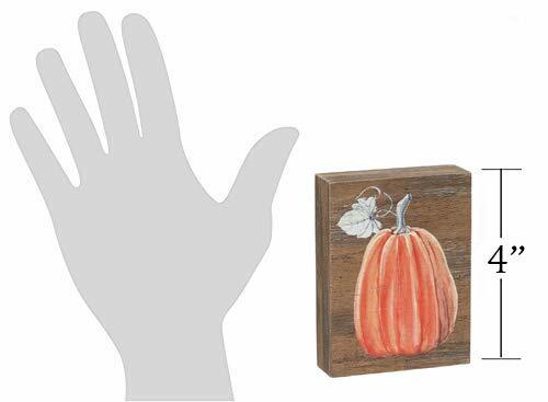 Load image into Gallery viewer, [Like New] Collins Painting Mini Fall Wood Block Sign Tall Pumpkin Rustic Decor
