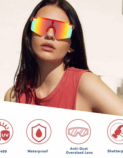 Load image into Gallery viewer, MARIDA UV400 Sports Sunglasses Adjustable Temple Men Women Unisex
