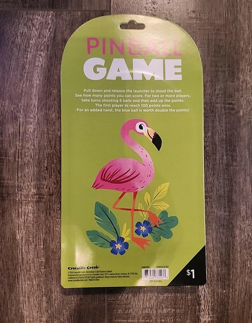 Load image into Gallery viewer, Crocodile Creek Pinball Travel Game Classic Skill Game Flamingo Ages 3+
