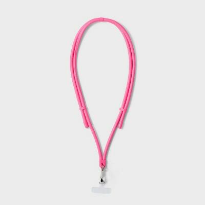 Load image into Gallery viewer, [Like New] heyday™ Cell Phone Crossbody Strap Universal Card Hot Pink Slim Faux Leather
