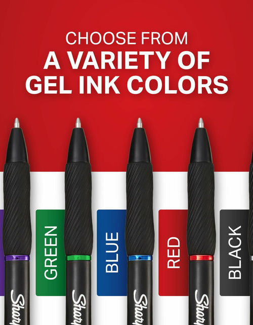 Load image into Gallery viewer, Sharpie S-Gel Pens Medium Point 0.7mm Black Ink 4 Count
