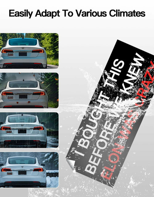 Load image into Gallery viewer, Funny Car Bumper Sticker 7.5x3 in Black 2 Pack – Humor Auto Decal Set
