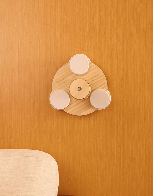 Load image into Gallery viewer, Pialouge Wooden Cat Stairs with Suction Cups 3-Level Log Color Ladder
