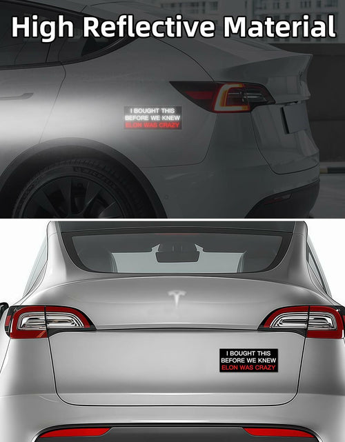 Load image into Gallery viewer, Funny Car Bumper Sticker 7.5x3 in Black 2 Pack – Humor Auto Decal Set
