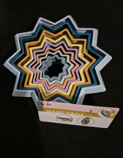 Load image into Gallery viewer, Unbranded Magic Circle Star Brain Teaser Cube Multi-Color Plastic Toy
