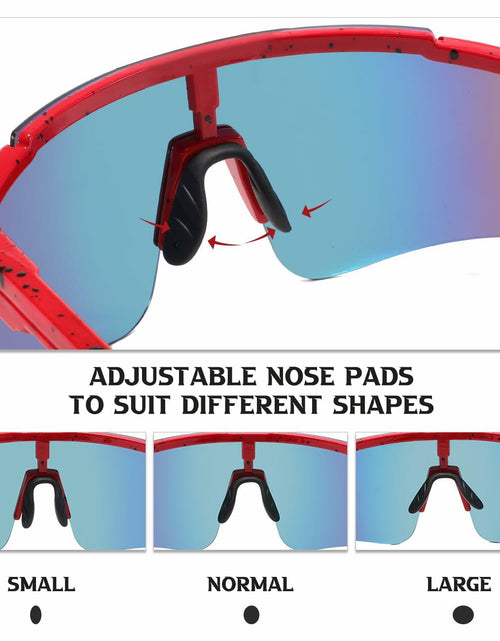 Load image into Gallery viewer, NICBOOY Sports Fan Oversized Sunglasses UV400 Adjustable Temple Unisex
