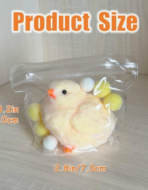 Load image into Gallery viewer, Gberlczz Handmade Chicken Squishy Stress Reliever Fuzzy Yellow Toy 3.52oz
