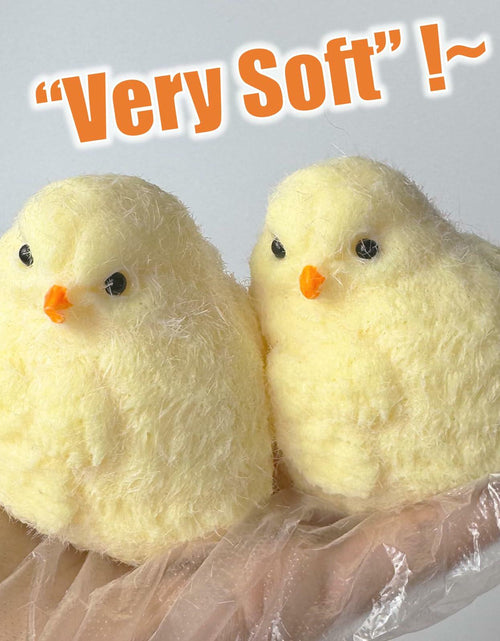 Load image into Gallery viewer, Gberlczz Handmade Chicken Squishy Stress Reliever Fuzzy Yellow Toy 3.52oz
