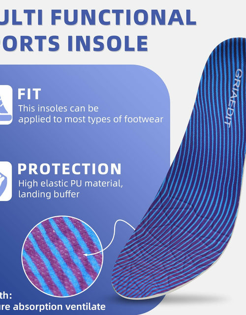 Load image into Gallery viewer, GRIAEDIT Orthotic Insoles Shock Absorbing Pain Relief for Shoes Size M12/W14
