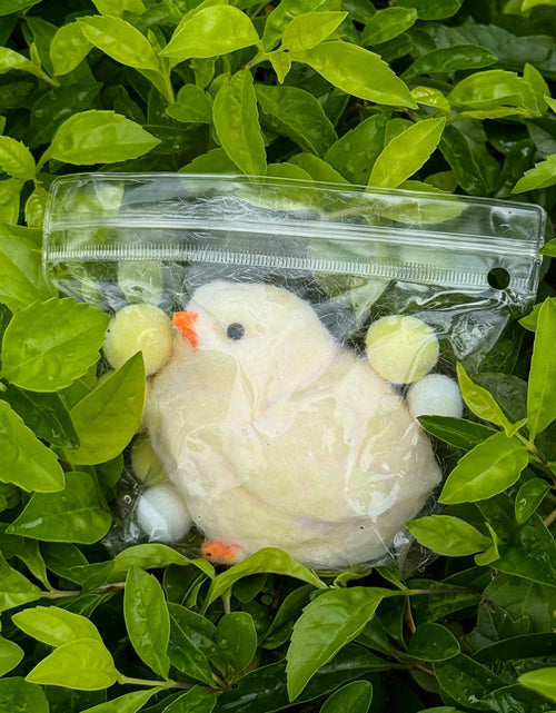 Load image into Gallery viewer, Gberlczz Handmade Chicken Squishy Stress Reliever Fuzzy Yellow Toy 3.52oz
