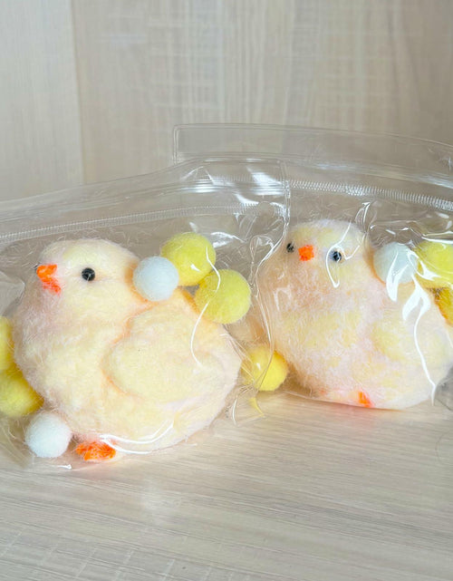 Load image into Gallery viewer, Gberlczz Handmade Chicken Squishy Stress Reliever Fuzzy Yellow Toy 3.52oz
