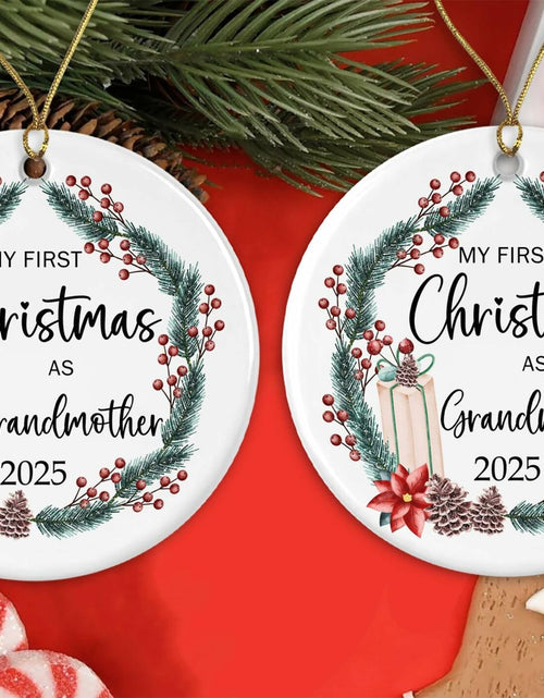 Load image into Gallery viewer, My First Christmas As Grandmother 2025 Ornament - New Grandmother - Pregnancy
