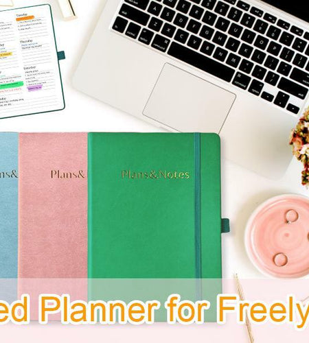 YOJO 2025 A5 Weekly Planner with Goal & Habit Tracker Pink