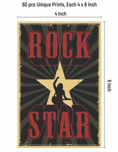 Load image into Gallery viewer, JZHLLOY Punk Hip Hop Rap Wall Collage Kit Retro Black Paper Posters
