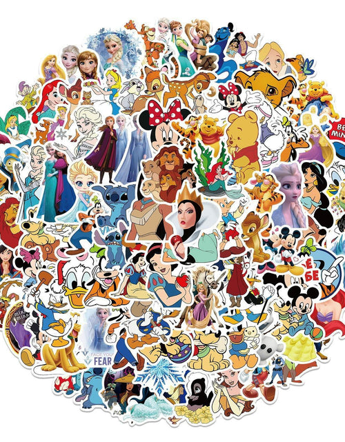 Load image into Gallery viewer, WDWLL 100 Cute Cartoon Vinyl Stickers for Laptop Skateboard Water Bottles

