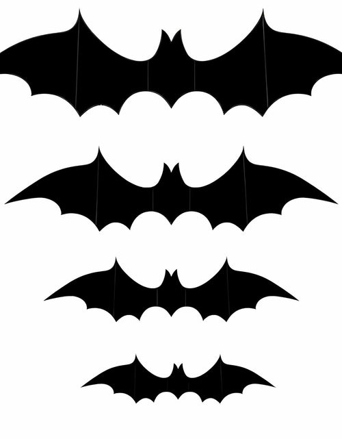 Load image into Gallery viewer, Finduat 81 Pcs Halloween Bat Wall Decor Black PVC 3D Stickers
