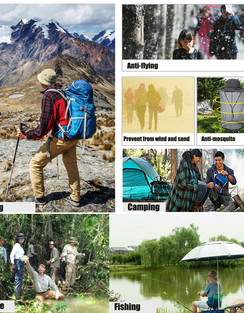 Load image into Gallery viewer, TOPOQ Women Safari Sunhat with Mosquito Net Boonie Hat Khaki Polyester
