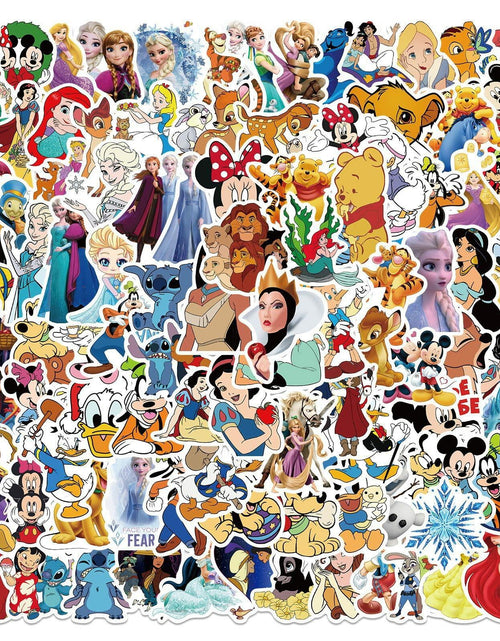 Load image into Gallery viewer, WDWLL 100 Cute Cartoon Vinyl Stickers for Laptop Skateboard Water Bottles

