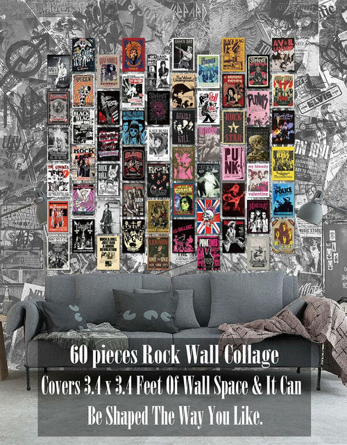 Load image into Gallery viewer, JZHLLOY Punk Hip Hop Rap Wall Collage Kit Retro Black Paper Posters
