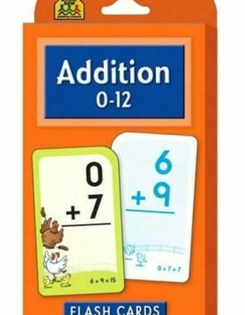 Load image into Gallery viewer, Addition Flash Cards 0 to 12, 54 Cards, Assorted Colors, Educational Math
