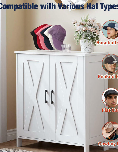 Load image into Gallery viewer, Donkiyana Acrylic Baseball Cap Hat Stand Organizer 14 Caps 2 Pcs Clear
