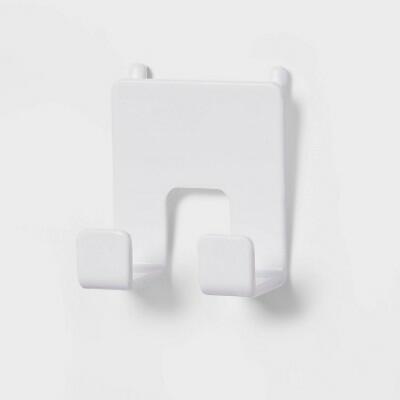 Load image into Gallery viewer, Brightroom Pegboard Double Hooks Adjustable Storage 2 Count Plastic Utility
