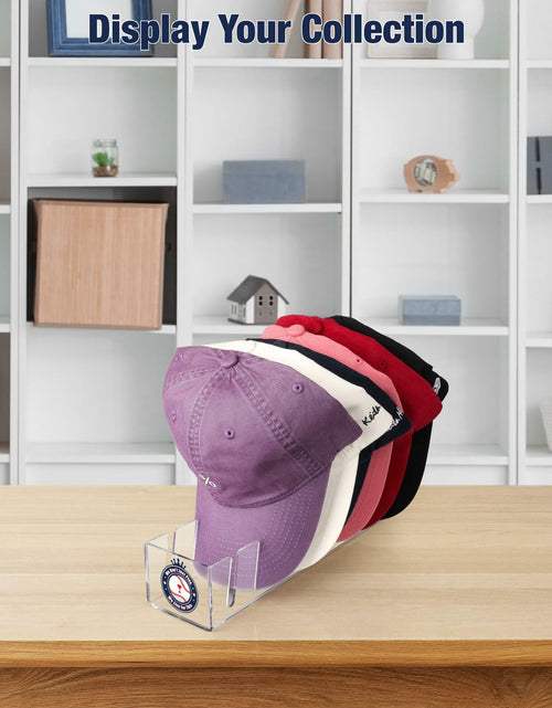 Load image into Gallery viewer, Donkiyana Acrylic Baseball Cap Hat Stand Organizer 14 Caps 2 Pcs Clear
