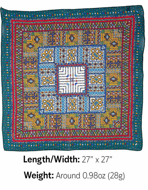 Load image into Gallery viewer, MONGGIL Satin Silky Scarf Pattern Print Neck Scarf Lightweight 27x27 inches
