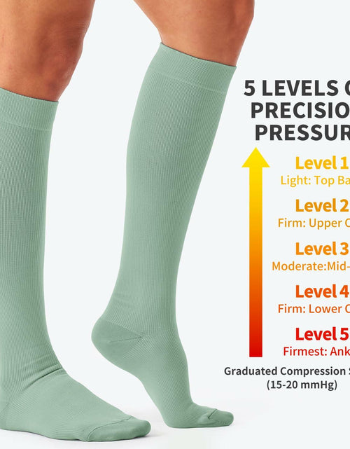 Load image into Gallery viewer, Bluemaple Compression Socks 4 Pairs Circulation Support Running Athletic
