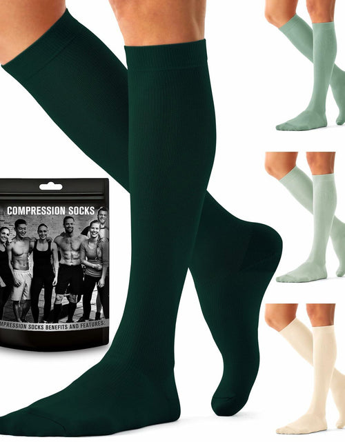 Load image into Gallery viewer, Bluemaple Compression Socks 4 Pairs Circulation Support Running Athletic
