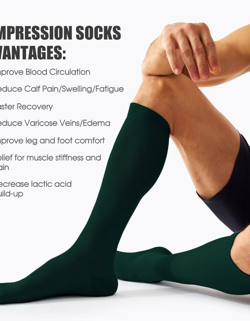 Load image into Gallery viewer, Bluemaple Compression Socks 4 Pairs Circulation Support Running Athletic
