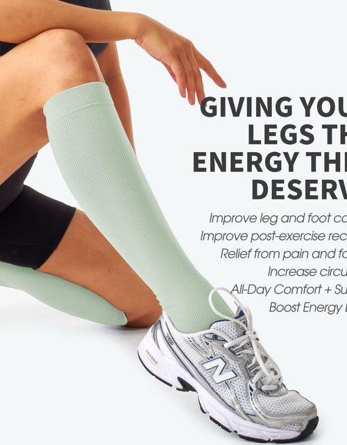 Load image into Gallery viewer, Bluemaple Compression Socks 4 Pairs Circulation Support Running Athletic
