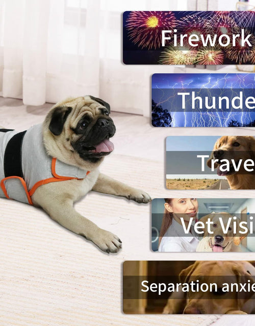 Load image into Gallery viewer, cattamao Dog Anxiety Relief Coat Calming Vest Navy Size Small

