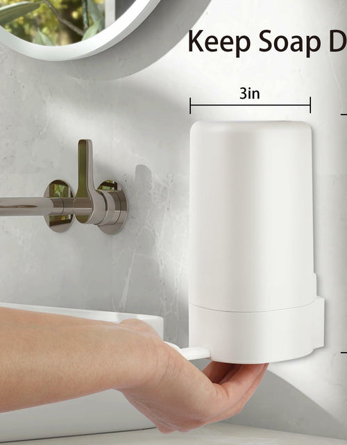 Load image into Gallery viewer, WSLFOKIDA Soap Dispenser with Built-in Blade Wall-Mountable Adjustable White
