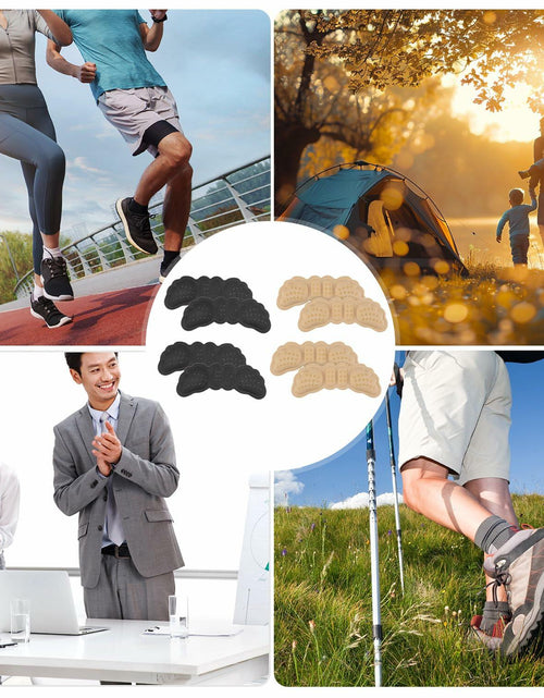 Load image into Gallery viewer, Gosknor 4 Pairs Heel Protector Pads Foam Inserts Cushion Black Skin Color
