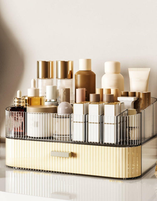 Load image into Gallery viewer, Acshio Clear Makeup Organizer with Drawer Stackable Vanity Storage Dustproof
