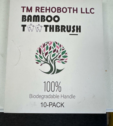Soft Bamboo Toothbrush 10 Pack Soft Bristles Biodegradable Handle Eco