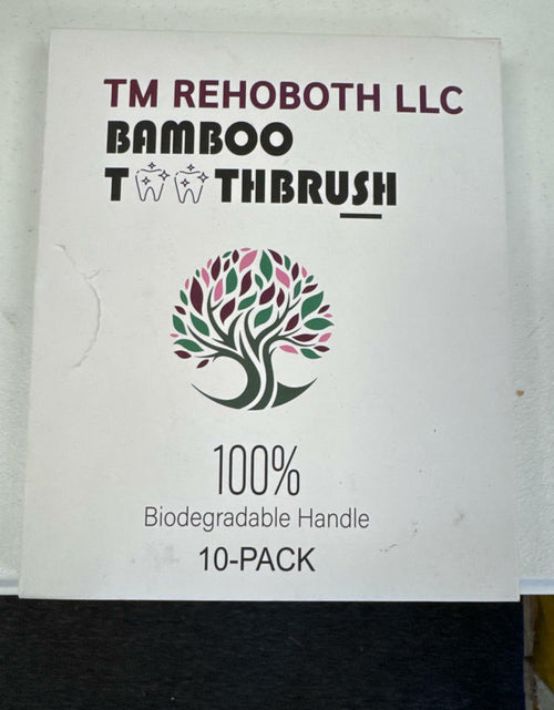 Load image into Gallery viewer, Soft Bamboo Toothbrush 10 Pack Soft Bristles Biodegradable Handle Eco
