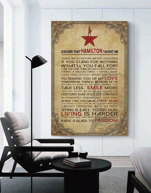 Load image into Gallery viewer, LINWDSB Hamilton Lessons Education Poster 12x18in Unframe-style Portrait
