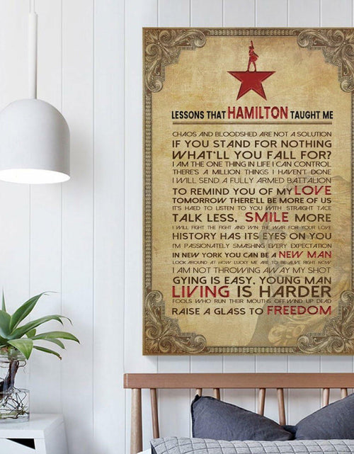 Load image into Gallery viewer, LINWDSB Hamilton Lessons Education Poster 12x18in Unframe-style Portrait
