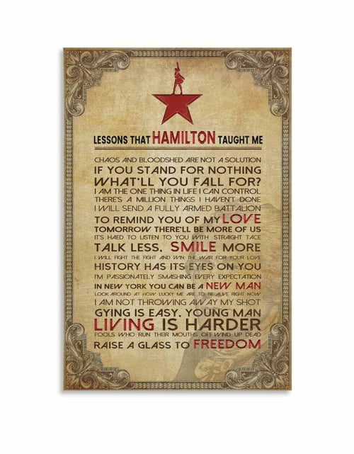 Load image into Gallery viewer, LINWDSB Hamilton Lessons Education Poster 12x18in Unframe-style Portrait
