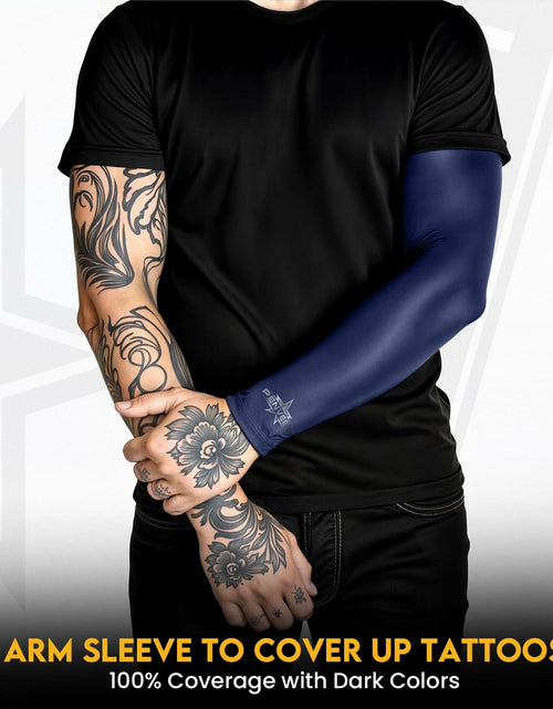 Load image into Gallery viewer, Penveer Compression Arm Sleeves Breathable Mesh Cooling AL White Size L

