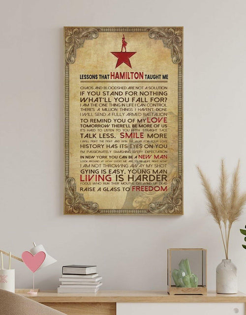 Load image into Gallery viewer, LINWDSB Hamilton Lessons Education Poster 12x18in Unframe-style Portrait
