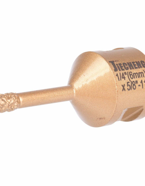 Load image into Gallery viewer, JIECHENG Diamond Core Drill Bit 1/4 inch Gold Hole Saw 6mm for Granite
