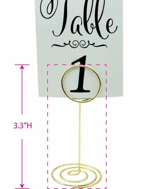 Load image into Gallery viewer, Generic Table Number Holders Metal 845mm Gold
