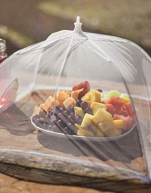 Load image into Gallery viewer, Alysontech Mesh Outdoor Food Cover Tents 6 Pack White Collapsible Pop Up
