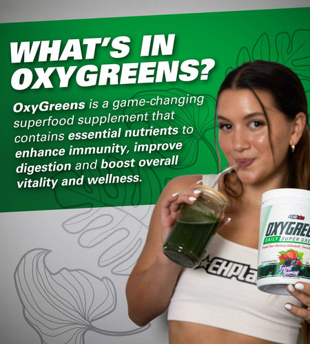 BestBy10/25 EHP Labs OxyGreens Super Greens Powder 30 Serve Strawberry Margarita