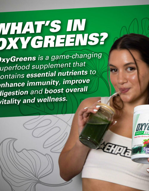 Load image into Gallery viewer, BestBy10/25 EHP Labs OxyGreens Super Greens Powder 30 Serve Strawberry Margarita
